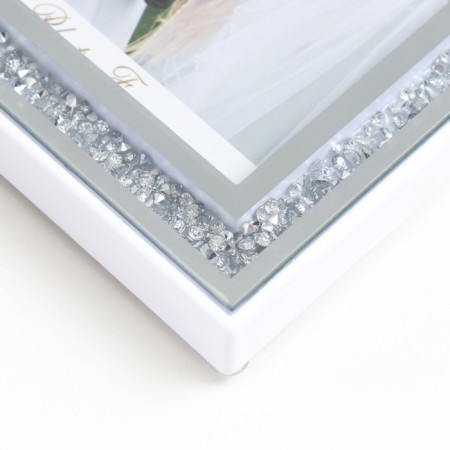 Photo frame glass 10x15 cm "Broken glass" silver 15x17.5 cm-2