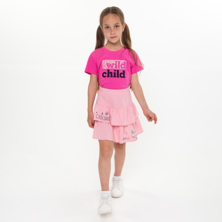Футболка для девочки, цвет розовый, рост 128 см-4