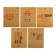 Notebook 48 sheets, in a cage, "craft", craft cardboard cover, offset block 65g/m², mix