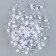 Field for decor with beads, length - 4.8 m, white color