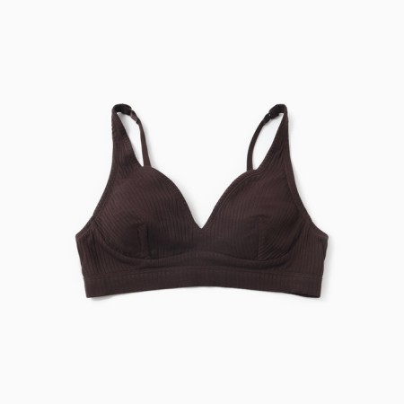 Women's bra, chocolate-brown color, size 75a