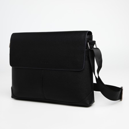 Male Business Bag, Textura, 2 external pockets, black color-2