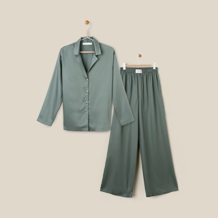 Home suit (shirt and trousers) SL Home p. M, green-8