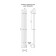 Terminus tres electric heated towel rail "Circle", 1400x156 mm, Black Muar