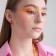 Emall earrings “minimal” Strazinka, white-pink color in gold