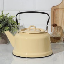 Kettle, 3.5 l, enameled cover, sunset, induction, beige color