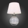 ST LUCE bedside lamp. SL968.404.01. Ampolla. 1x60 W, E27, 35x35x54 cm, chromium color, smoky