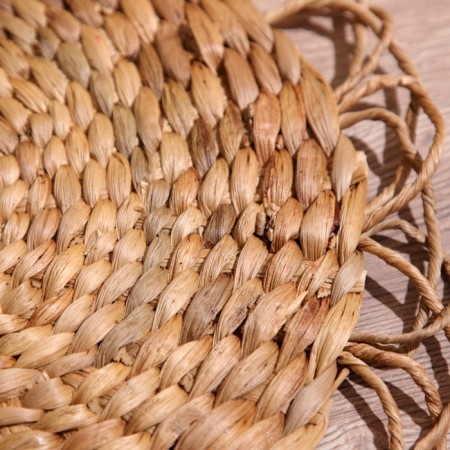 Wicker rug round 38 cm-2