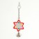 Toy - bird mirror "flower" with a bell, 20 x 7 cm