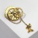 Brooch "Fairytale Rabbit" gyserka, color black gold