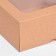 The box is folding, the lid is, with a window, craft, 15 x 15 x 6.5 cm,