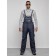 Semi-combinezone ski insulated male winter, size 48, dark blue color