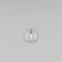 Suspended lamp with a glass ceiling Jar, 3W, G4, 13x13 cm