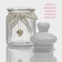 Bank for bulk products with a ceramic lid "heart", 300 ml, white color