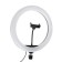 LED ring lamp RJ33, lamp 32 cm, colored backlight, 10 watts
