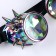 Carnival accessory glasses, with spikes holography