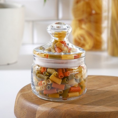 Bank for bulk products Cesni, 420 ml, transparent color-9