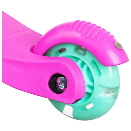 Graffiti scooter, Light wheels PU 110/75 mm, Abec 7, pink color-4