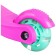 Graffiti scooter, Light wheels PU 110/75 mm, Abec 7, pink color