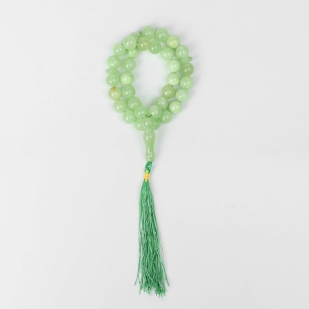 Parsing Muslim ball No. 10 "Onyx Green", 33 beads with jumpers-1