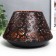 Summary Metal for 1 candle "Chamomile" black with gold 11.5x17x17 cm