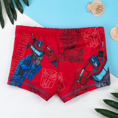 Bathing swimming trunks for the boy "Optimus Prime", transformers, height 110-116 (32), red color-2