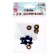 Screw eyes with plugs, translucent, set 4 pcs, color blue, size 1 pc: 1.3 × 1.3 cm