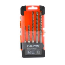 Set of drill Patriot, SDS Plus, 5 pcs: 5x110/6x110/6x160/8x160/10x160 mm in boxing