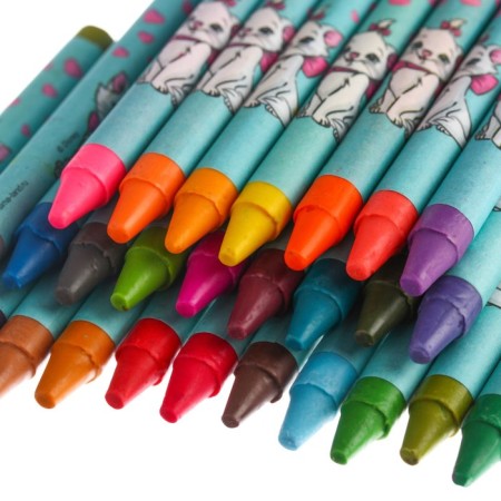 Wax pencils, set of 36 colors, cats aristocrats-3