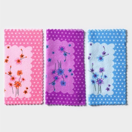 Microfiber Dolyana Microfiber "Field Flowers", 29 × 29 cm, Mix color-1