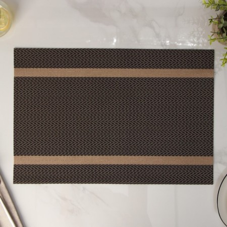 Serving napkin on the table "Rona", 45 × 30 cm, brown color-3
