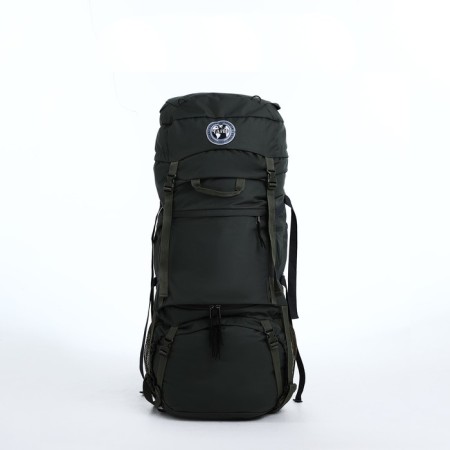 Tourist backpack, TAIF, 100 L, cord department, 2 outer pockets, Khaki color-1