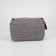 Road cosmetic bag, 2 parts on lightning, with hook, color gray color