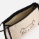 Cosmetic bag with lightning, with lining, beige color