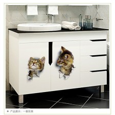 Stick 3D Interior cat 25*17cm