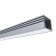 Aluminum profile Apeyron, 16x12 mm, invoice, 1 m, matte Distractor, accessories