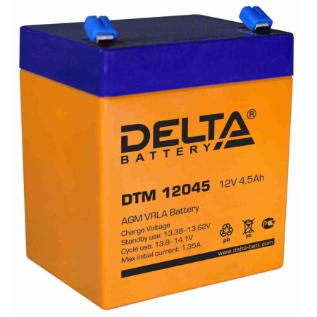 Delta HR12-4.5, 12 V, 4.5 A/h battery