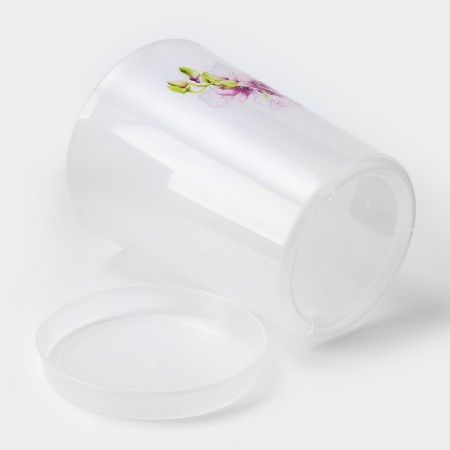 Pot for orchids with a pallet, 3.5 l, the color is transparent-3