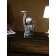 Cosmonaut's Steel stand, polystone, 47 cm, silver color