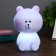 Nightlight "Bear" 1W Mix 9.5x9.5x15 cm Risalux