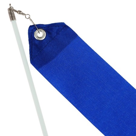 Ribbon for rhythmic gymnastics with a stick Grace Dance, 4 m, blue color-8
