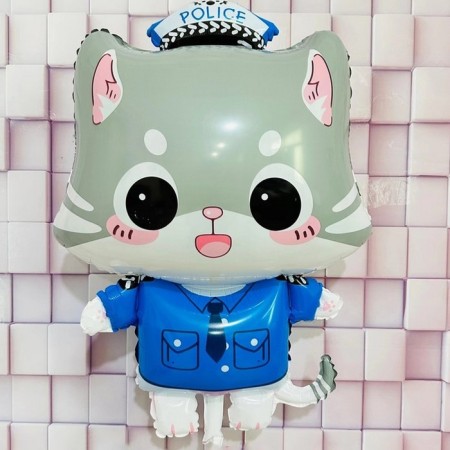 Foil ball 38 "Cat Police"-1