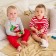 Set: jumper and pants crumb I am my first NG, height 68-74 cm, red/gray color