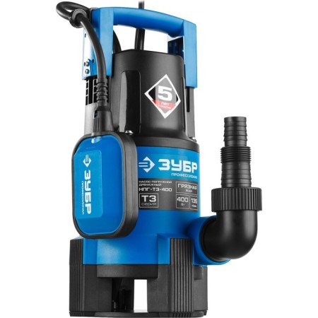 Drainage "Bison" NPG-T3-400, for dirty water, 400 W, 135 l/min, pressure 5 m