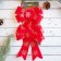 Christmas tree decoration "Bant in snowflakes" (set 2 pcs) 14x16 cm, red-gold