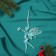 Christmas tree decoration "Fairy with a ball" 12x11.5 cm, blue overflow