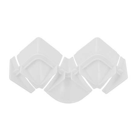 A set of components for a skirting board for the countertop "Ideal" white glossy-1