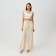 Women's pants minku beige color, size 42