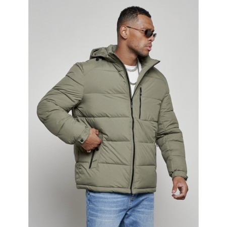 Sports male winter, size 58, khaki color-7