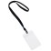 Badge vertical 62 x 91 mm, erichkrause transparent case, textile tape, mix color